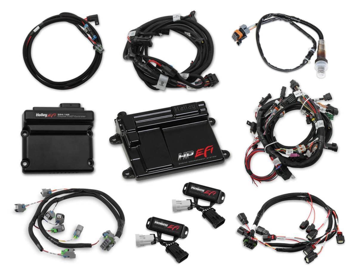 Holley HP EFI Fuel Injection System & Ti-VCT Controller Kit - Ford Coyote Engines 2012-2017 Bosch O2 Sensor