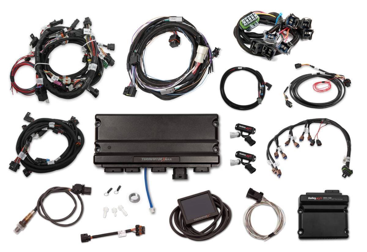 Holley Terminator X Max MPFI Kit For 2015.5-2017 Ford Coyote Engines with Ti-VCT, EV6, 98+ 4R70W Transmission, and DBW
