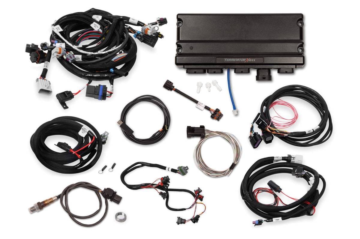 Holley Terminator X Max MPFI Controller Kit For LS2 LS3 Engines with DBW Throttle Body & Transmission Control - No Handheld