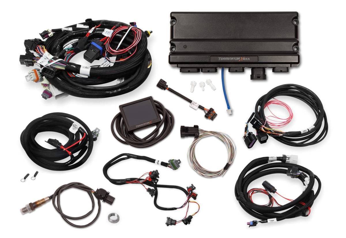 Holley Terminator X Max MPFI Controller Kit for LS1 LS6 24X Engines with EV1, DBW Throttle Body & 4L60E 4L80E Transmission Control 