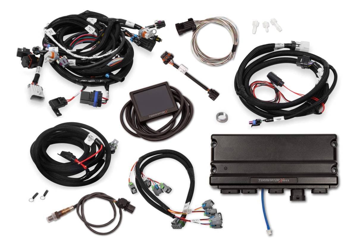 Holley Terminator X Max LS MPFI Controller Kit for GM Truck and LS2 LS3 58X 4X Cam EV6 with Transmission Control