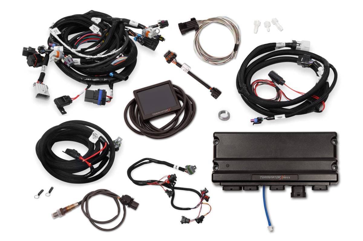 Holley Terminator X Max LS MPFI Controller Kit for GM Truck and LS2 LS3 58X 4X Cam EV1 with Transmission Control