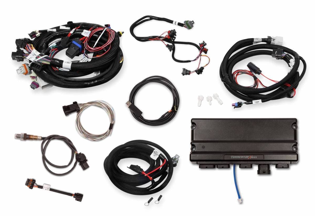 Holley Terminator X Max LS MPFI Controller Kit for LS1 LS6 24x Crank Reluctor with Transmission Control - No Handheld