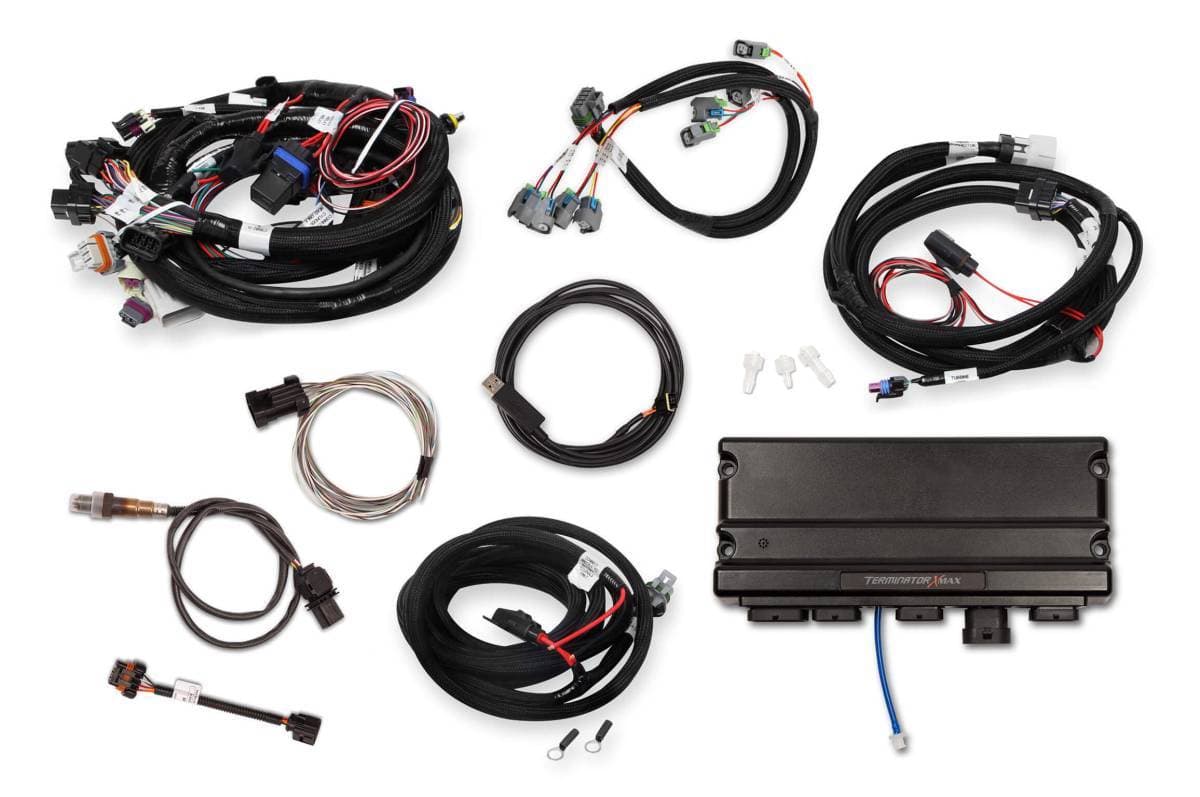 Holley Terminator X Max LS MPFI Controller Kit for GM Truck and LS2 LS3 24X 1X Cam with Transmission Control - No Handheld