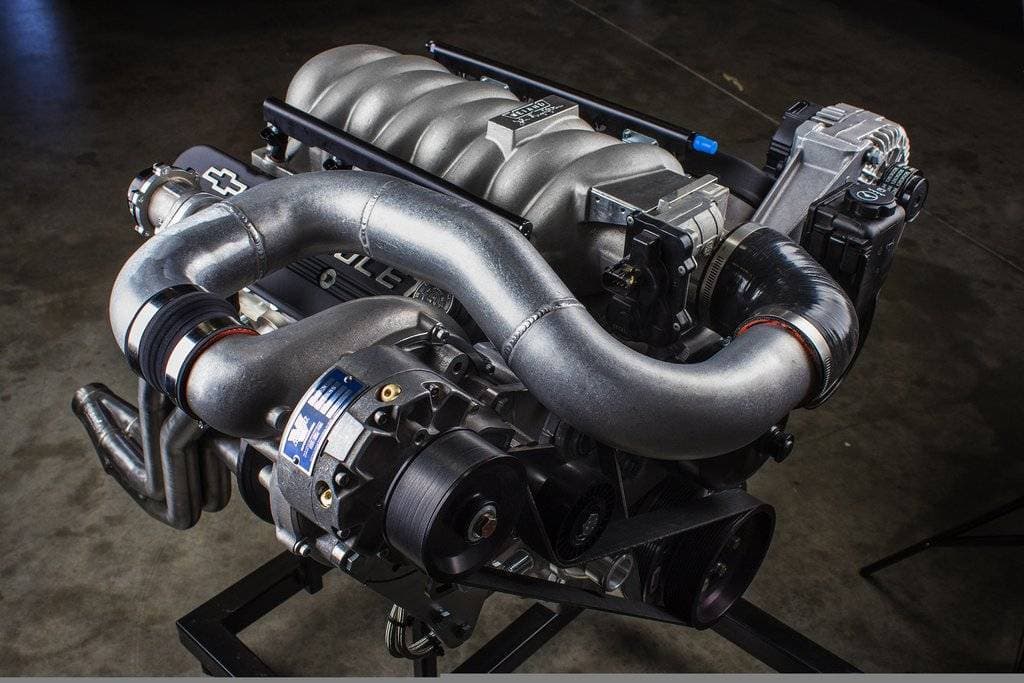 Chevrolet C5/C6 Corvette FEAD Vortech Supercharger - Polished V-2 Ti LS-Swap Kit Carbureted