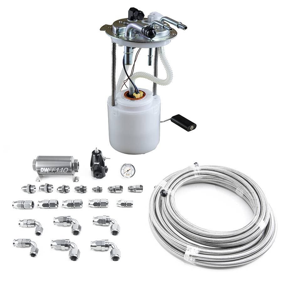 GM 2005-2019 SUV 400LPH DeatschWerks Fuel Pump Module with CPE Return Plumbing Kit