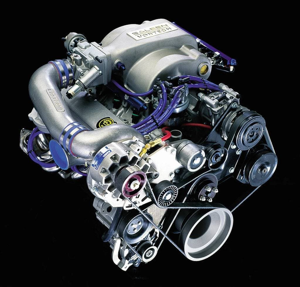 Ford Mustang Super High Output 5.0L 1986-1993 Vortech Supercharger - Satin V-7 YSi Tuner Kit - Driver Side