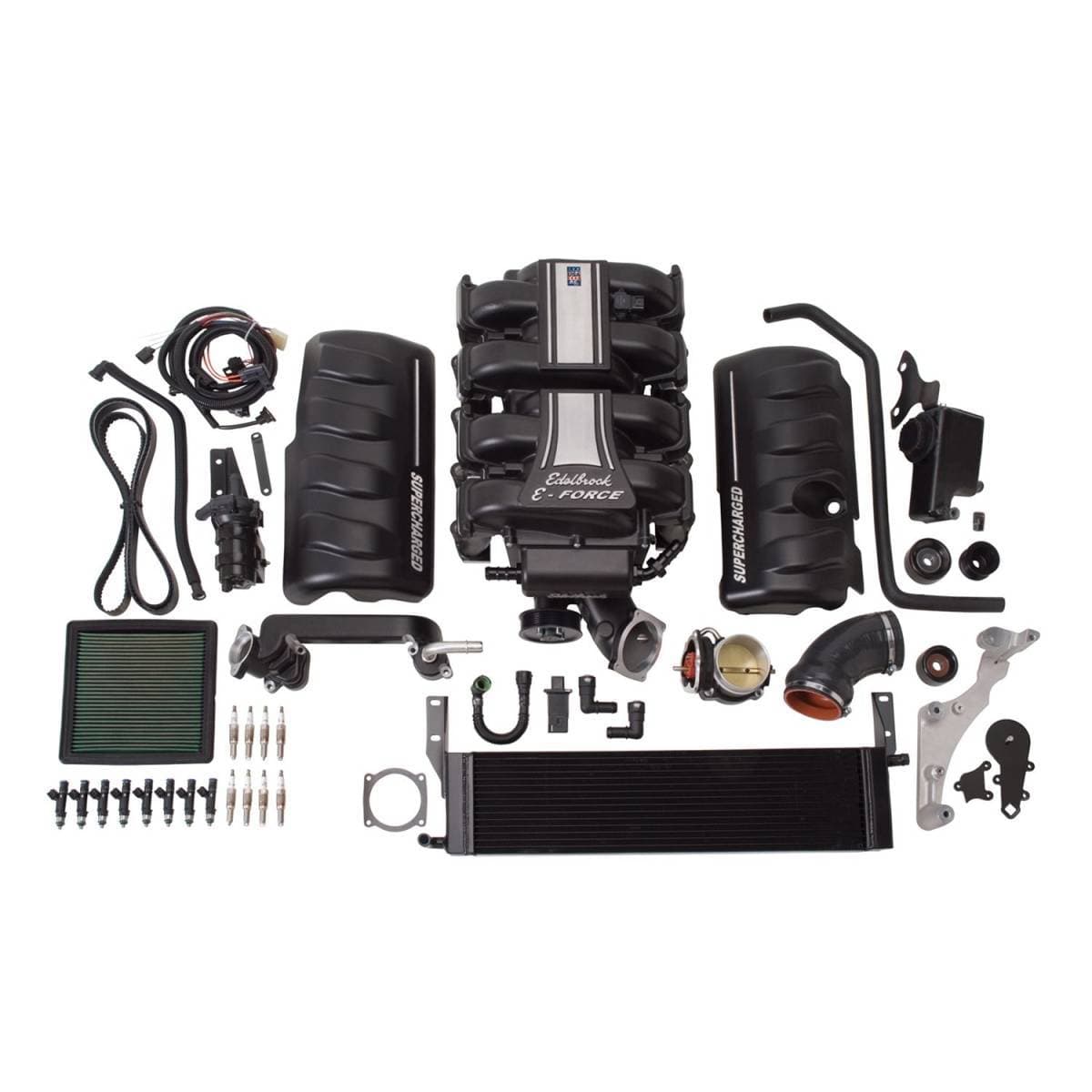 Ford Mustang GT 4.6L 2005-2009 Edelbrock Stage 1 Complete Supercharger Intercooled Kit Without Tune