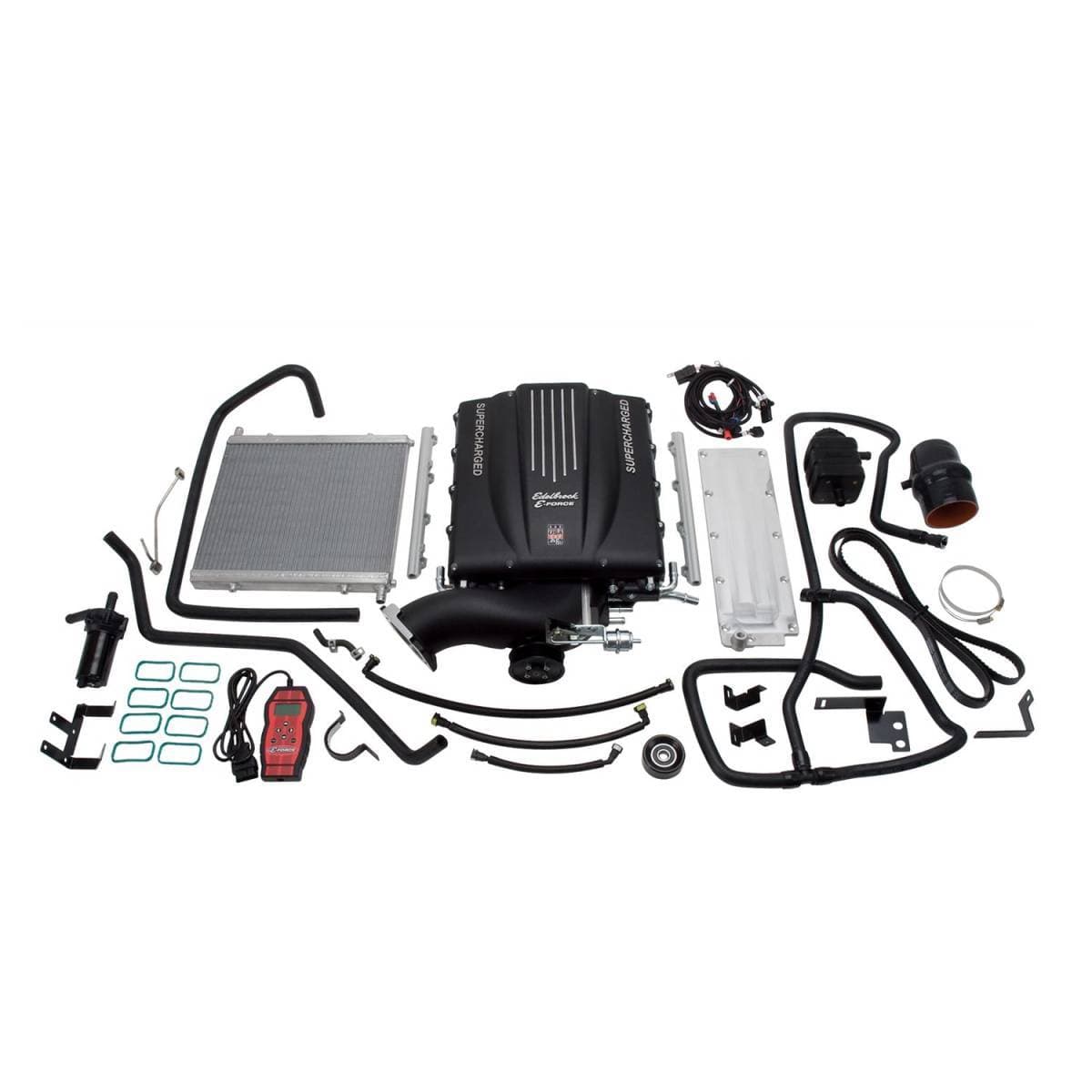 Chevy Silverado GMC Sierra 6.2L 2007-2013 Edelbrock Stage 1 Complete Supercharger Intercooled Kit Without Tune