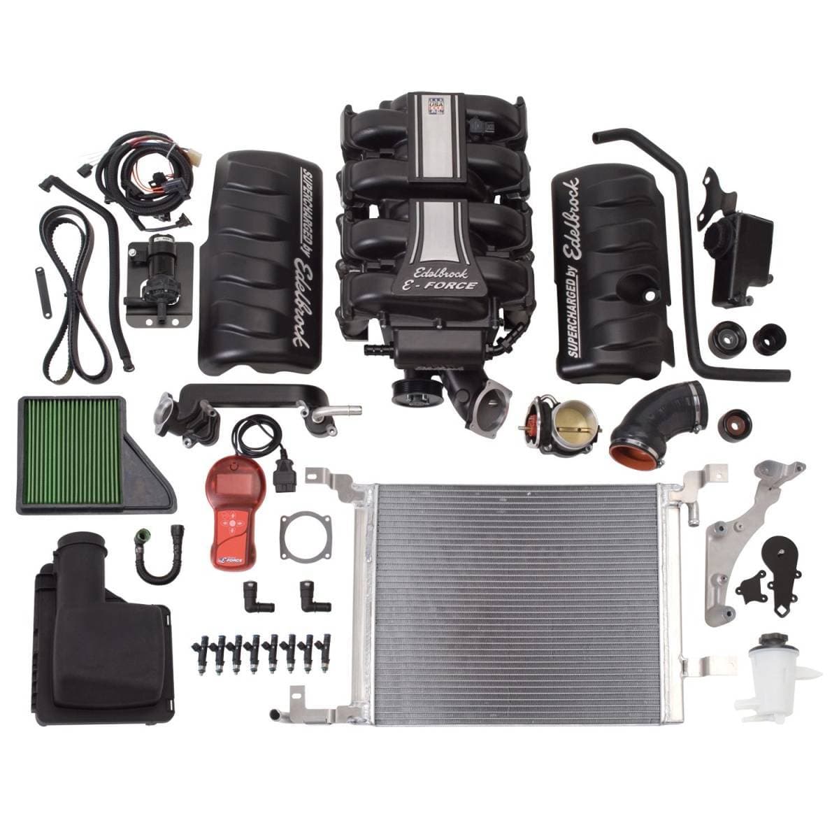 Ford Mustang GT 4.6L 2010 Edelbrock Stage 2 Complete Supercharger Intercooled Kit With Tune