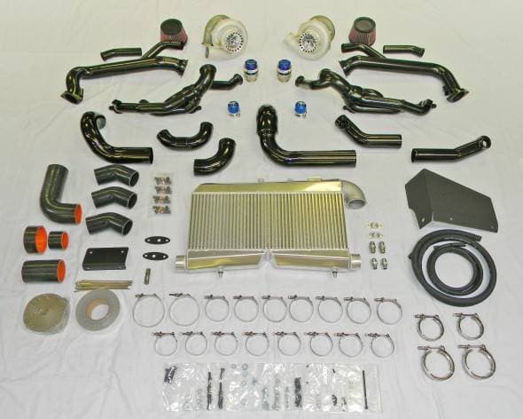 Chevy LS Swap Twin Hellion 62mm Turbo Intercooled Race Kit 