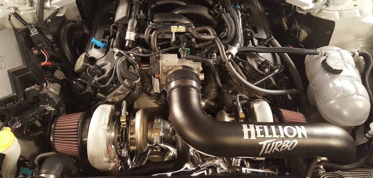 Ford Mustang Shelby GT350 2016+ Twin 58mm Hellion Turbos Intercooled Race Kit 