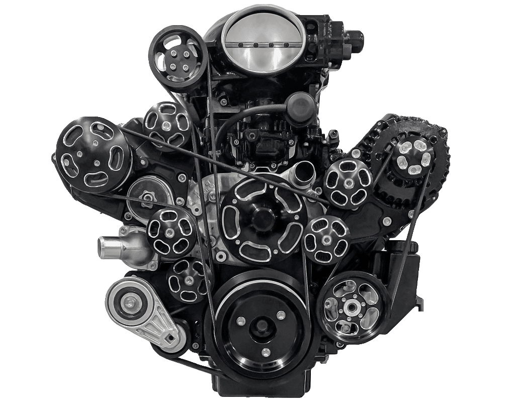 Wegner 10 Rib LS FEAD System For Whipple 4.5L Supercharger With Alternator And WP - Camaro Belt Line