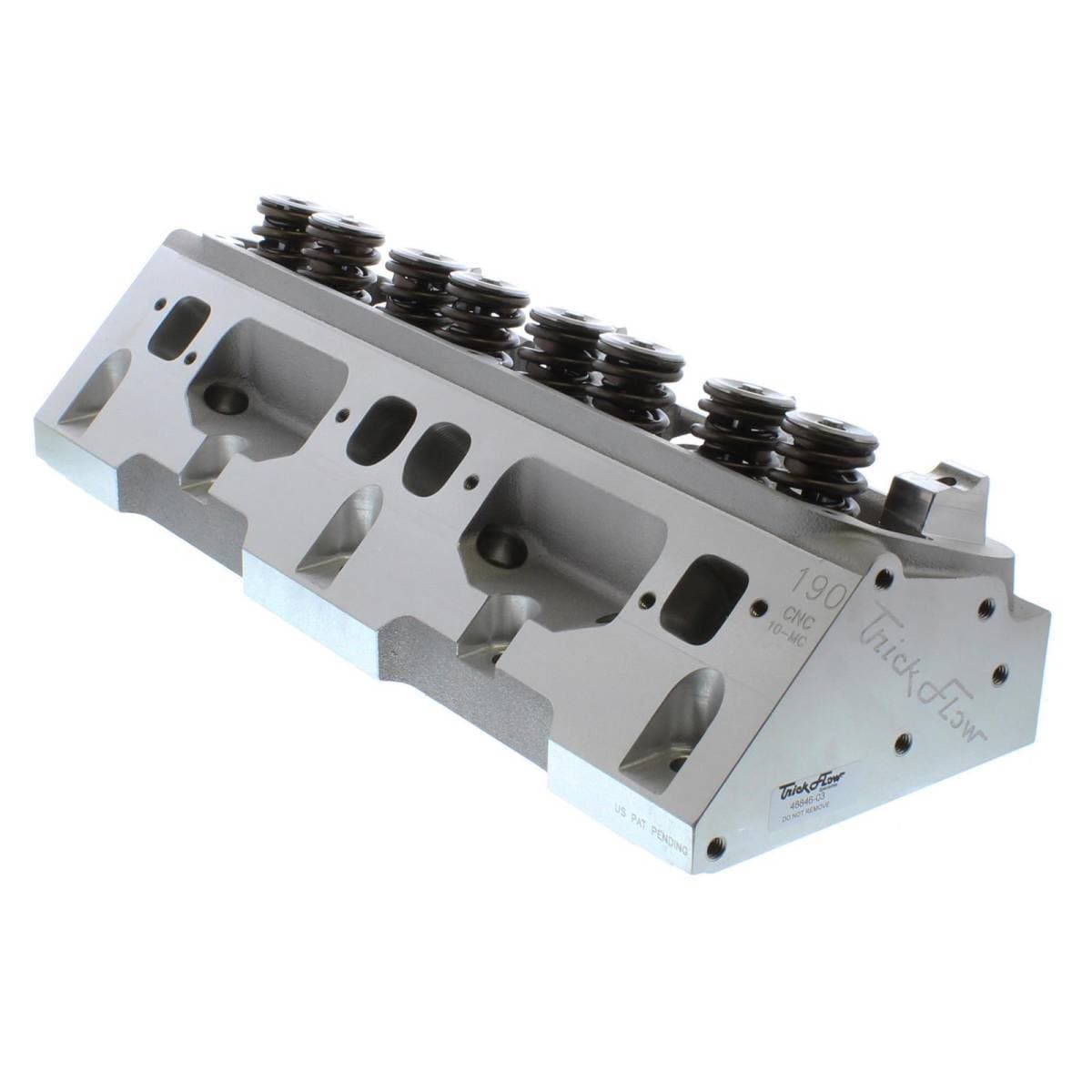 Trickflow PowerPort 190cc Cylinder Head, Small Block Mopar, Max Lift .700, 1.56" Springs, Titanium Retainers 