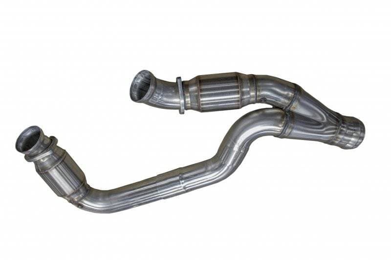 Dodge/Ram 1500 6.2L 2019+ Stainless Steel Green Catted Y-Pipe Connection Kit 3" x 3-1/2"