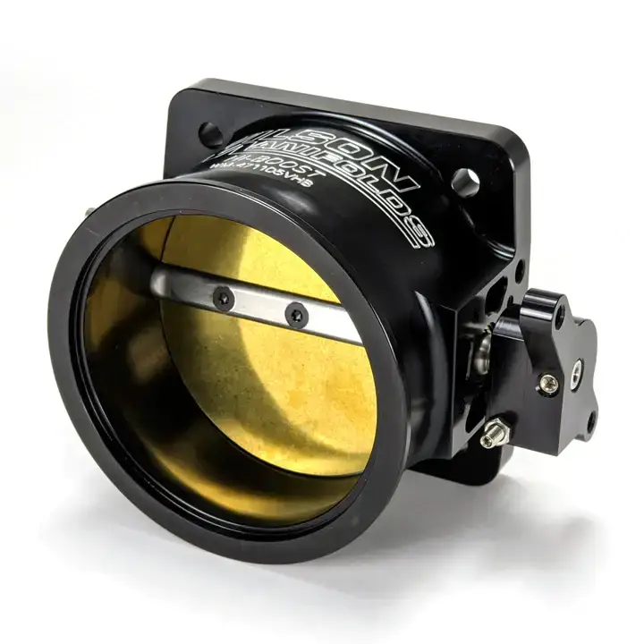 Wilson Manifolds 105MM Hi-Boost Billet V-Band LS / Ford Throttle Body - Anodized Black