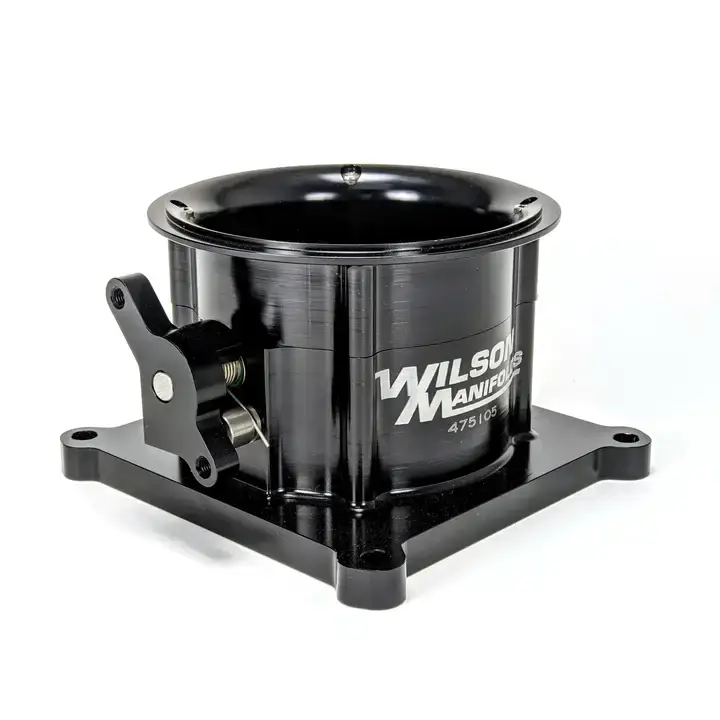 Wilson Manifolds Fatmouth 4150 105MM Billet Throttle Body 2000+ CFM - Anodized Black