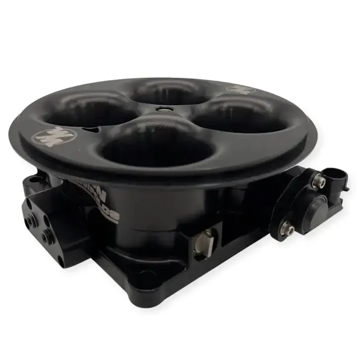 Wilson Manifolds 4500 Dominator 4-Barrel Billet Throttle Body W/ TPS & IAC Provision 2.00" Bore 1745CFM - Anodized Black