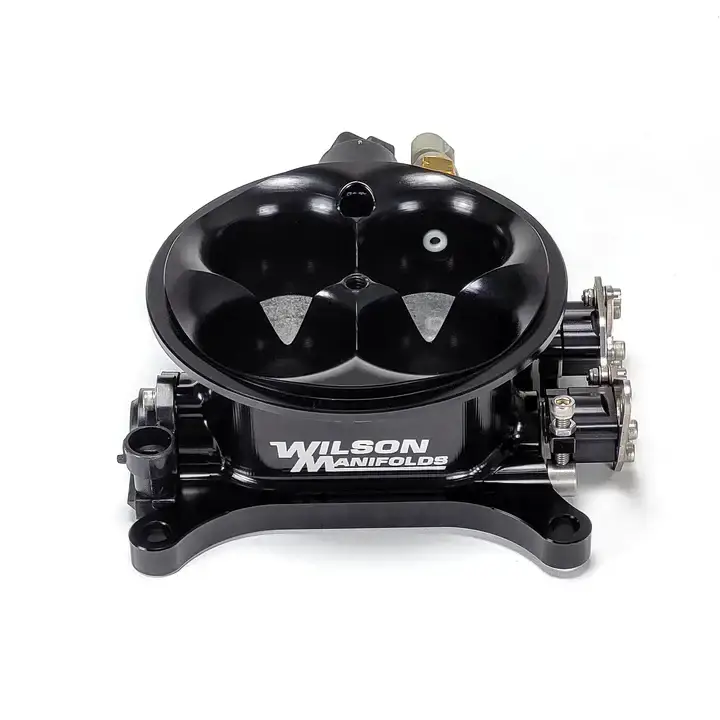 Wilson Manifolds 4150 4-Barrel Billet Throttle Body W/ TPS,IAC & ATS Provision 1285CFM - Anodized Black