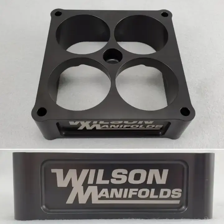 Wilson Manifolds 2.00" Tapered Lightweight Carburetor Spacer 4500 2.550" Bore