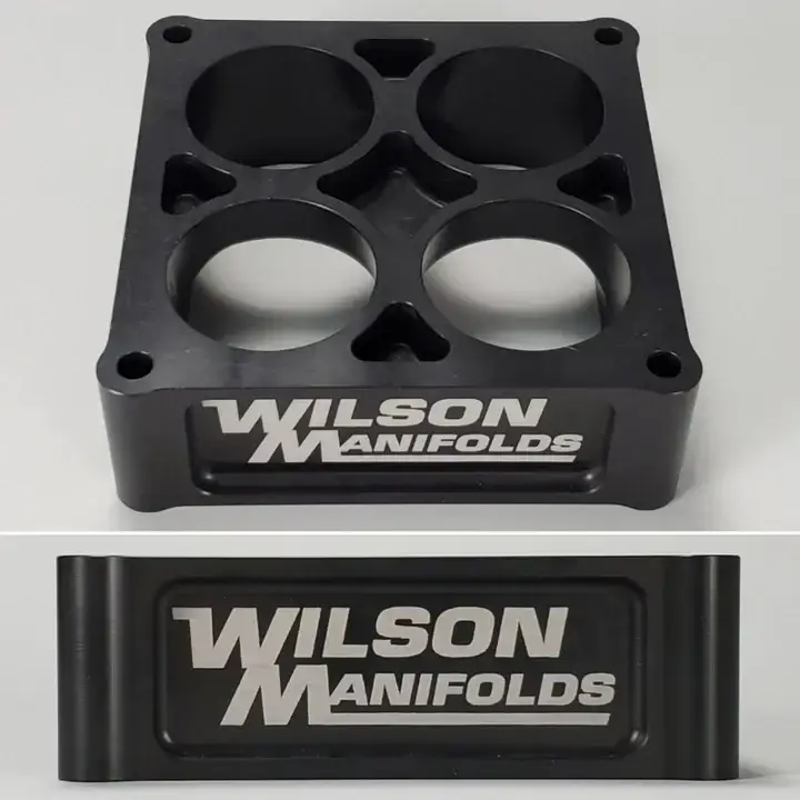Wilson Manifolds 2.00" Tapered Lightweight Carburetor Spacer 4500 2.375" Bore