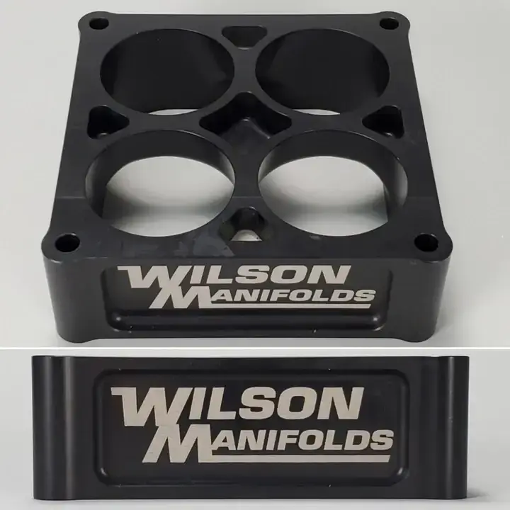 Wilson Manifolds 2.00" Tapered Lightweight Carburetor Spacer 4500 2.250" Bore