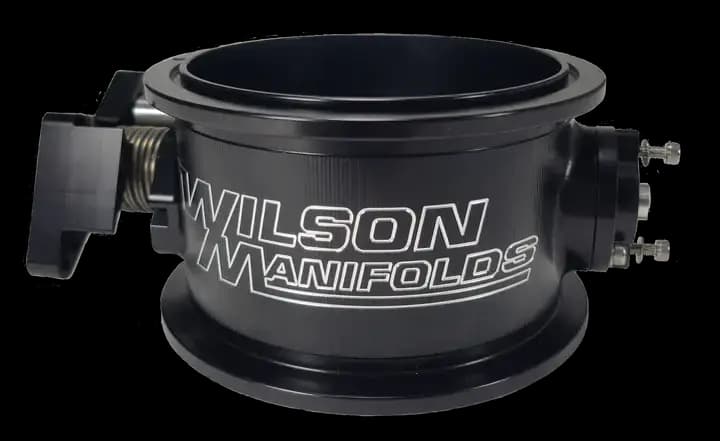 Wilson Manifolds 123MM Billet Hi-Boost V-Band Throttle Body - Anodized Black