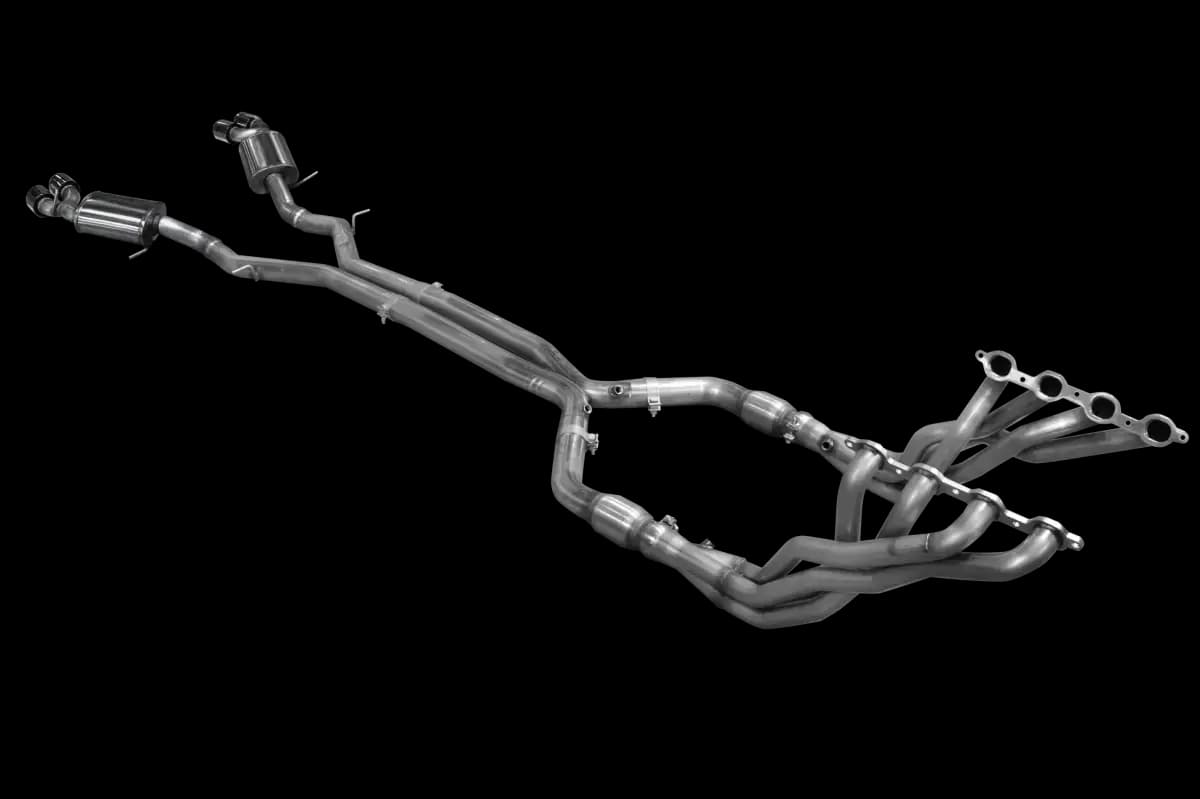 ARH Camaro 6th Gen 2016+ Long Tube Headers With Full Catted or Non-Catted X-Pipe and Quad Exit Polished Catback