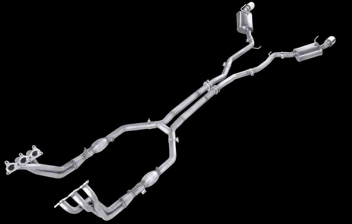 ARH Camaro 5th Gen V8 2010-2015 1-3/4" x 2-1/2" Long Tube Headers & Catted or Non-Catted H-Pipe and Polished Dual Exit Catback