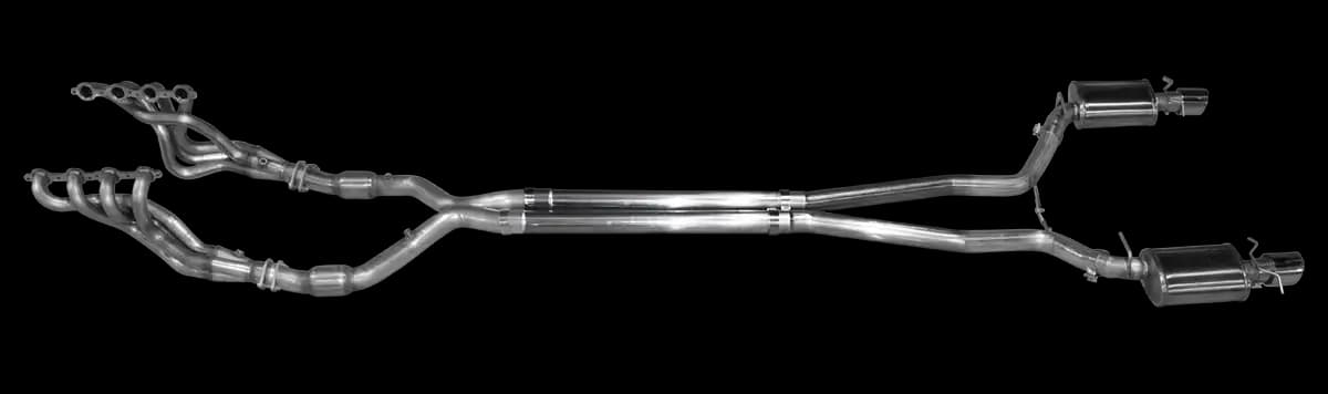 ARH Cadillac CTS-V 2009-2015 Long Tube Headers With Catted or Non-Catted X-Pipe & Dual Polished Tip Catback