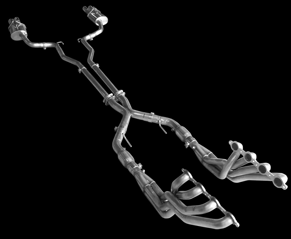 ARH Chevy SS 2014+ Long Tube Headers & Catted or Non-Catted X-Pipe with Quad-Exit Polished Catback