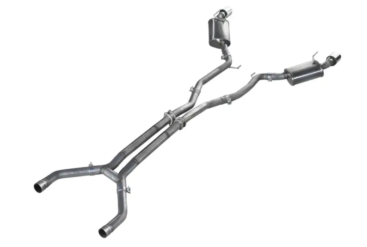 ARH Camaro 5th Gen V8 2012-2014 2-1/2" x 2-1/2" Catted or Non-Catted Downpipes w/ H-Pipe & Polished Dual Exit Cat-Back