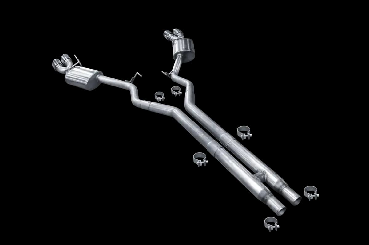 ARH Ford Mustang S550 2018 2-1/4" x 2-1/2" Catback With Quad Stainless Steel Tips