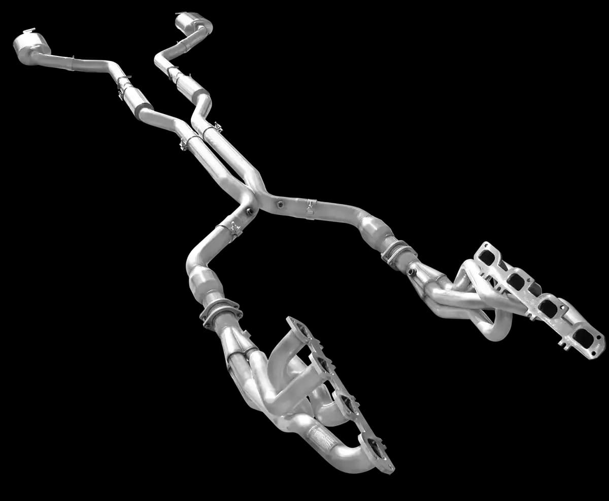 ARH Dodge Magnum 6.1 2006-2008 1-7/8" x 3" Long Tube Headers & Full Non Catted X-Pipe With Dual Stainless Steel Tips