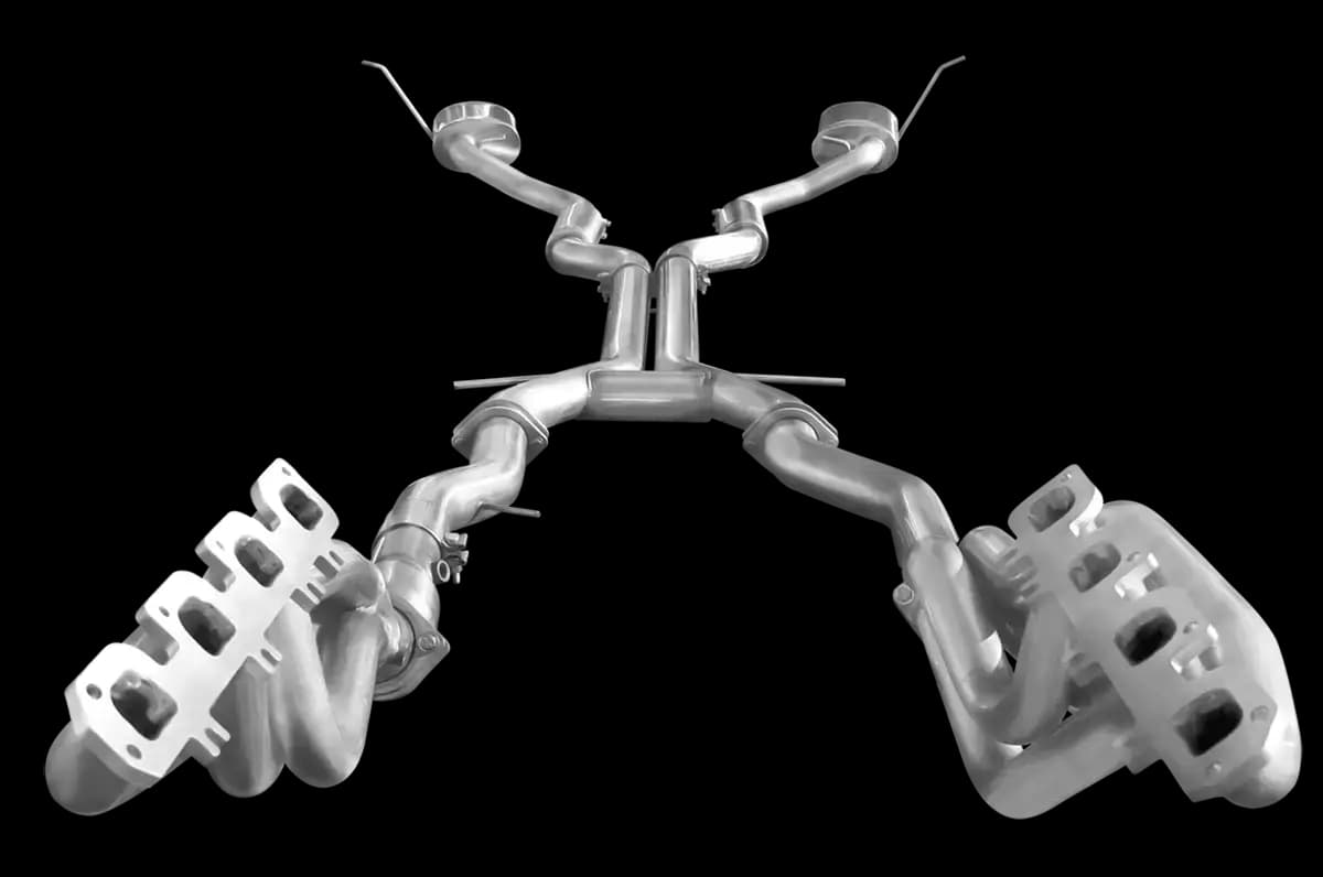 ARH Dodge Durango 5.7L 2011+ 2" x 3" Long Tube Headers & Full Catted H-Pipes With Dual Stainless Steel Tips