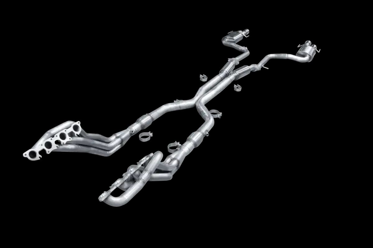 ARH Lexus RCF 2015+ 1-7/8" x 3" Long Tube Headers & Catted X-Pipe With Stainless Steel Quad Tips
