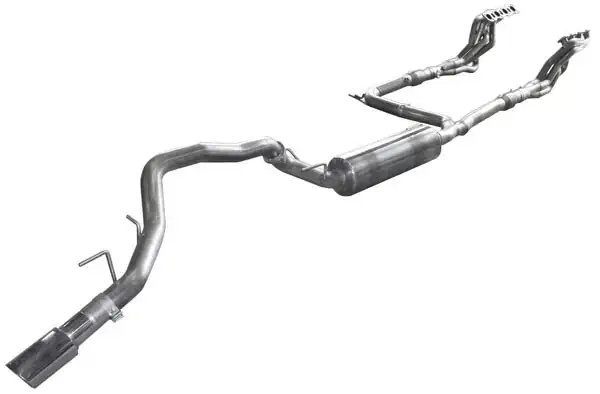 ARH Nissan Patrol 2016+ 1-7/8" x 3" Long Tube Headers & Non Catted Connection Pipes With Stainless Steel Dual Tips