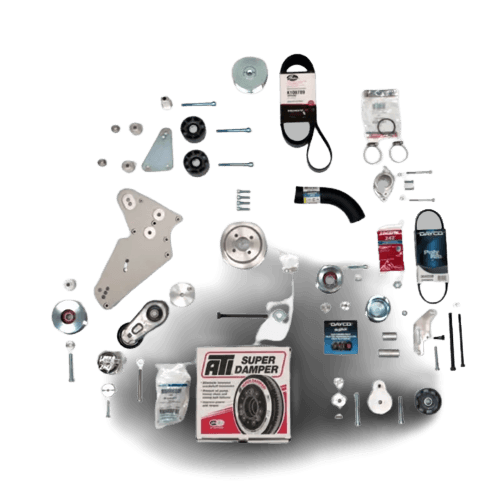 Kenne Bell Ford Mustang 1999-2004 4.6 2V 8 Rib Belt System Upgrade For 3 Bolt Tensioner (Use ATI Harmonic Damper)