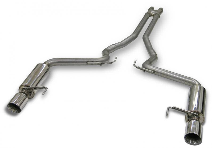 Bassani Ford Mustang 2018-2019 5.0L 3" X-Midpipe With Dual Stainless Steel Tips Cat Back Exhaust