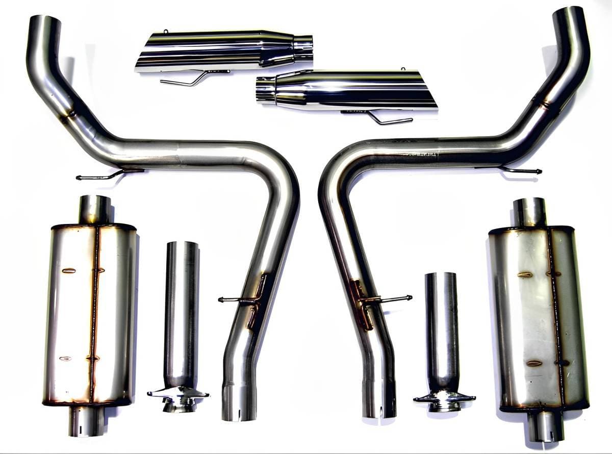 Bassani Ford Mustang 1999-2001 4.6L 4V 3" Cat Back With Dual Stainless Steel Tips
