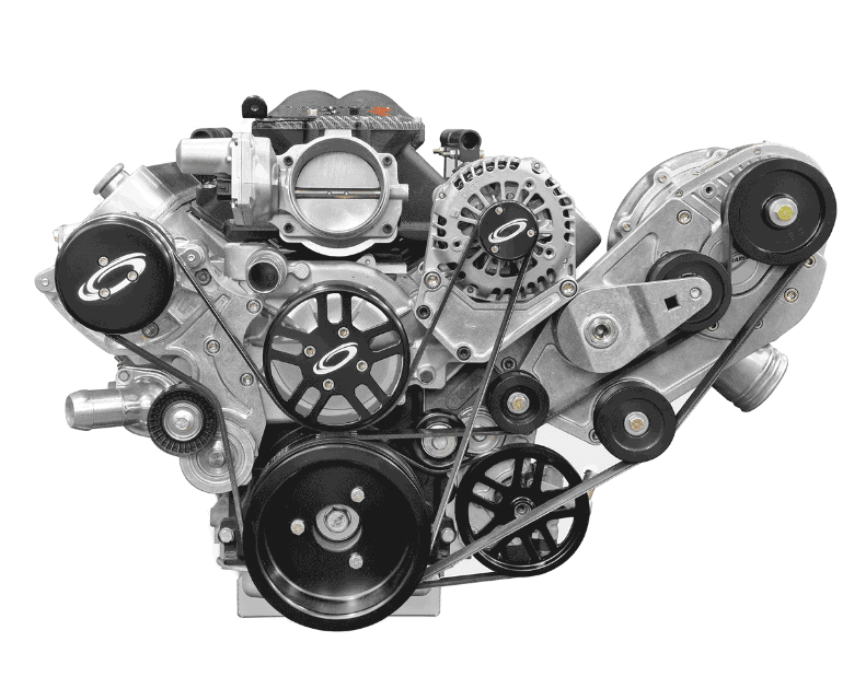 ProCharger LS Chevy Serpentine Accessory Drive Kit With D1X Supercharger Head Unit