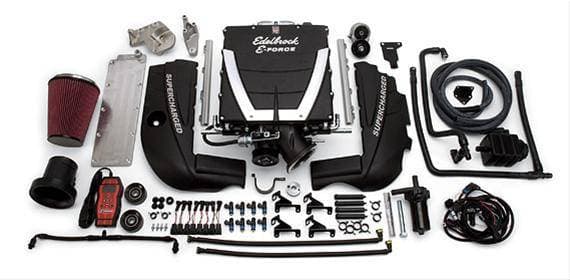 LS Swap W/ Truck Belt Offset V8 Universal Engine Swap Edelbrock Supercharger Intercooled Tuner Kit