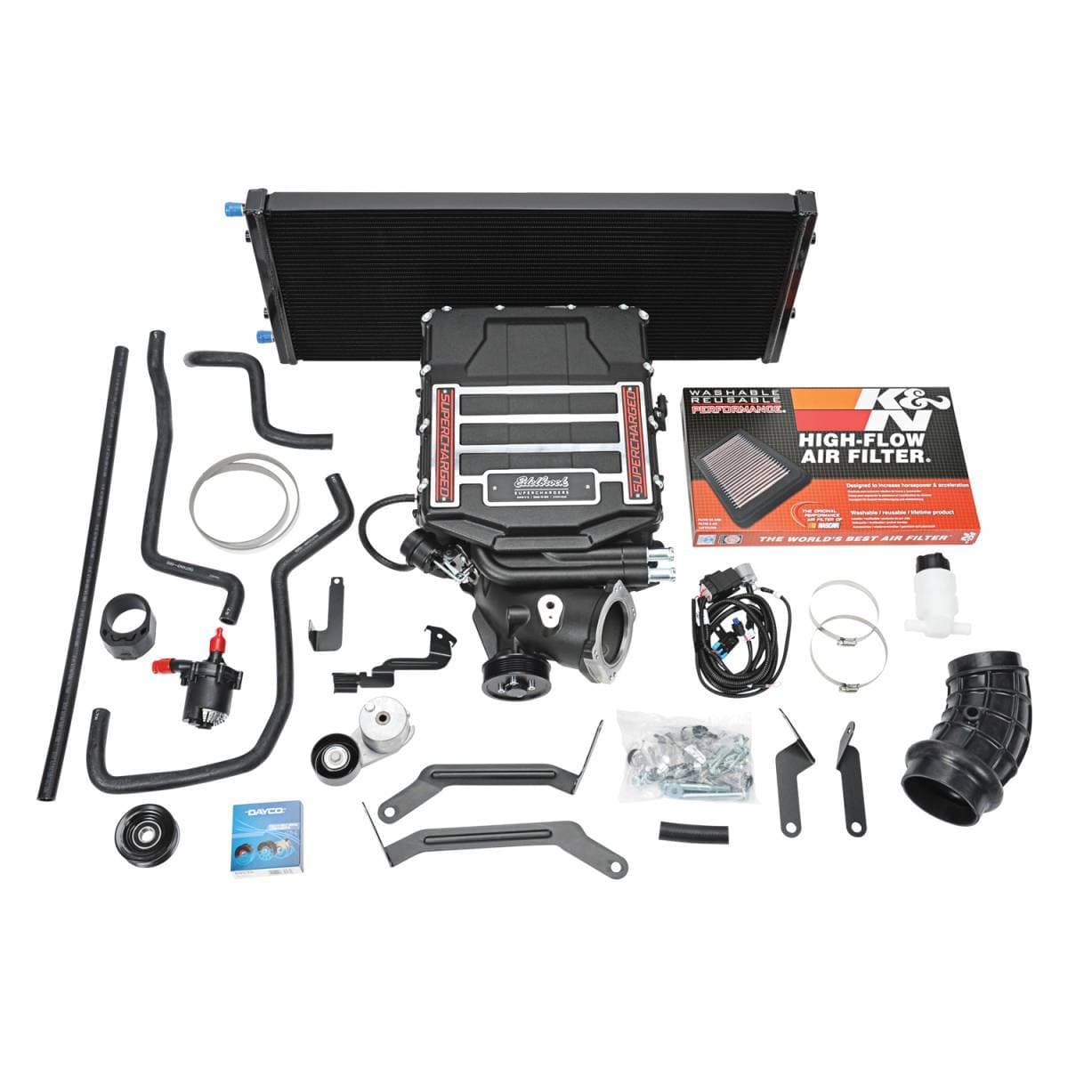 Chevy Silverado GMC Sierra 2650 5.3L 2019-2021 Edelbrock Stage 1 Complete Supercharger Intercooled Kit Without Tune