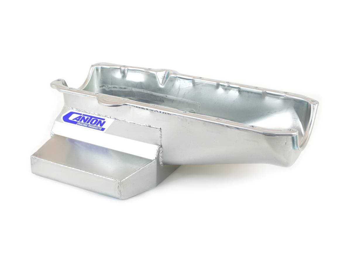 Pre-1980 SBC Circle Track 10.5" Long Wet Sump Canton Race Oil Pan