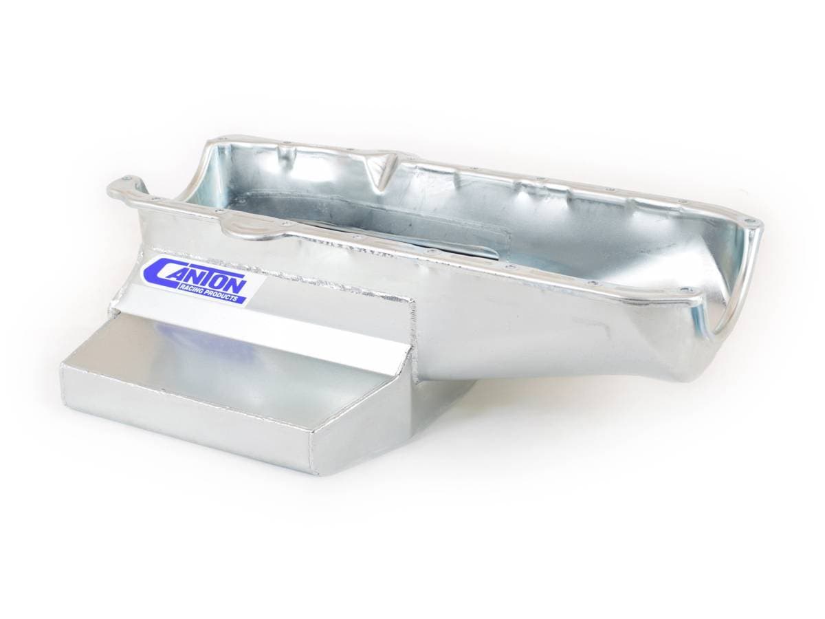 Pre-1980 SBC Shallow Circle Track 12" Long Wet Sump Canton Race Oil Pan