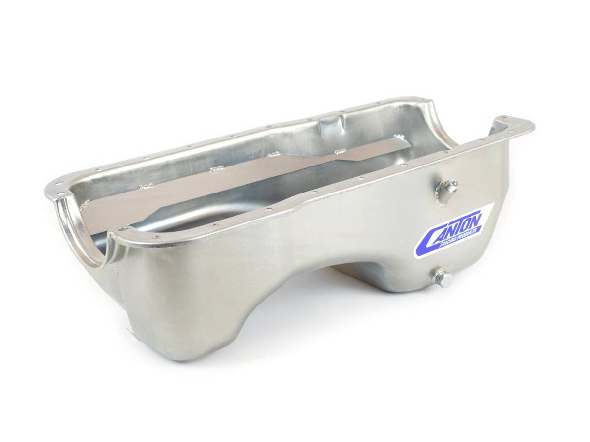Ford 289-302 Blocks Rear Sump Stock Eliminator Drag Race Oil Pan - Silver
