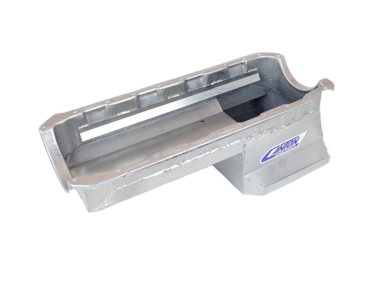 Canton Chevy BBC Mark 4 Blocks T-Sump Street Oil Pan - Silver