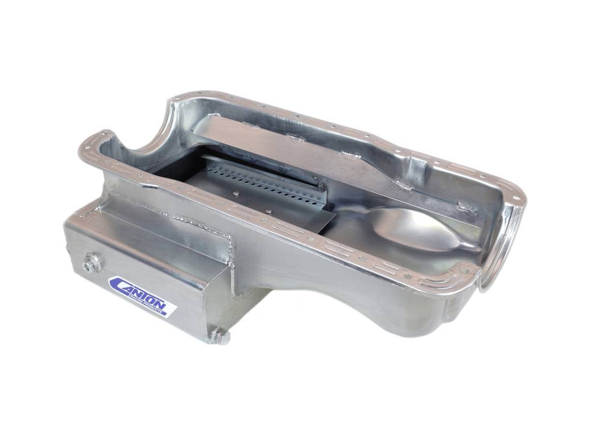 Ford 351W Road Race Front Sump Oil Pan - Canton - Silver