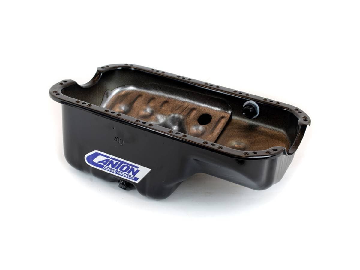 15-958 D-Series Honda Stock Appearing Oil Pan - Powdercoated Black 