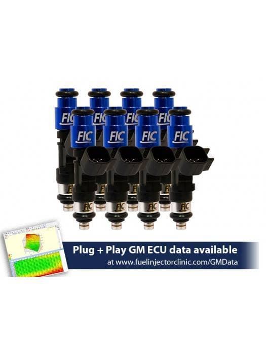 FIC 525cc High Z Flow Matched Fuel Injectors for LS1 & LS6 Engines - Set of 8